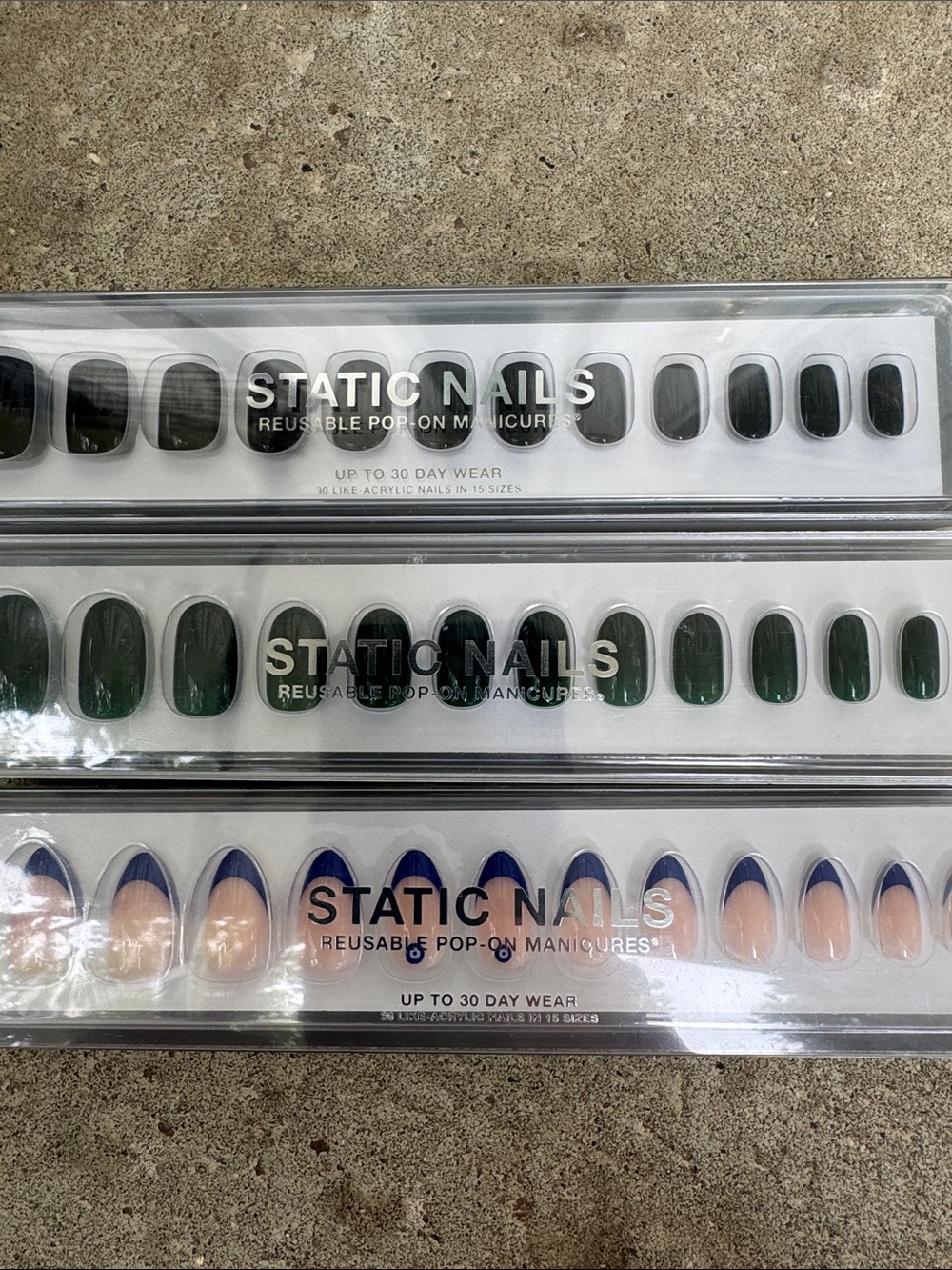 Static nail sets